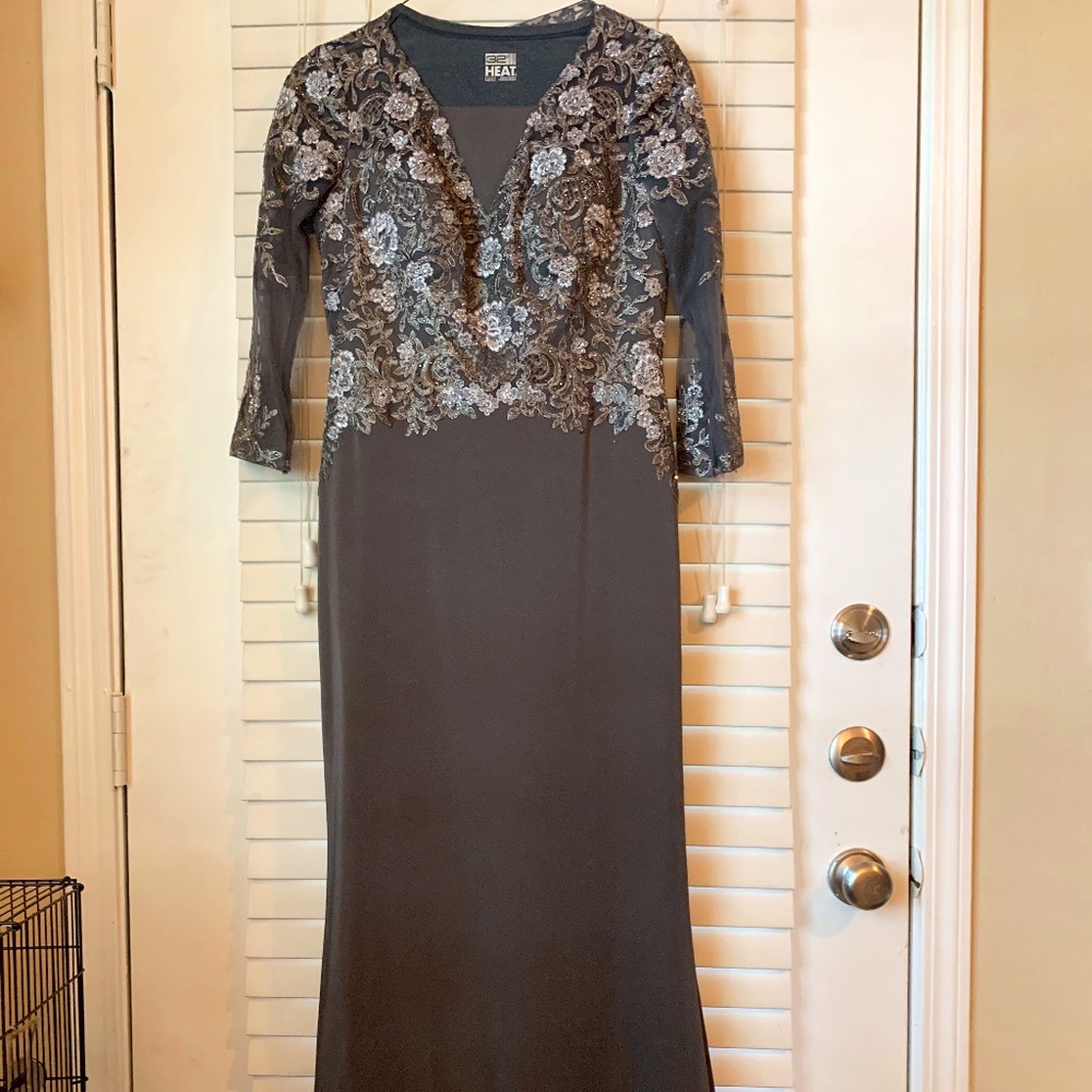 Long gray Maxi dress